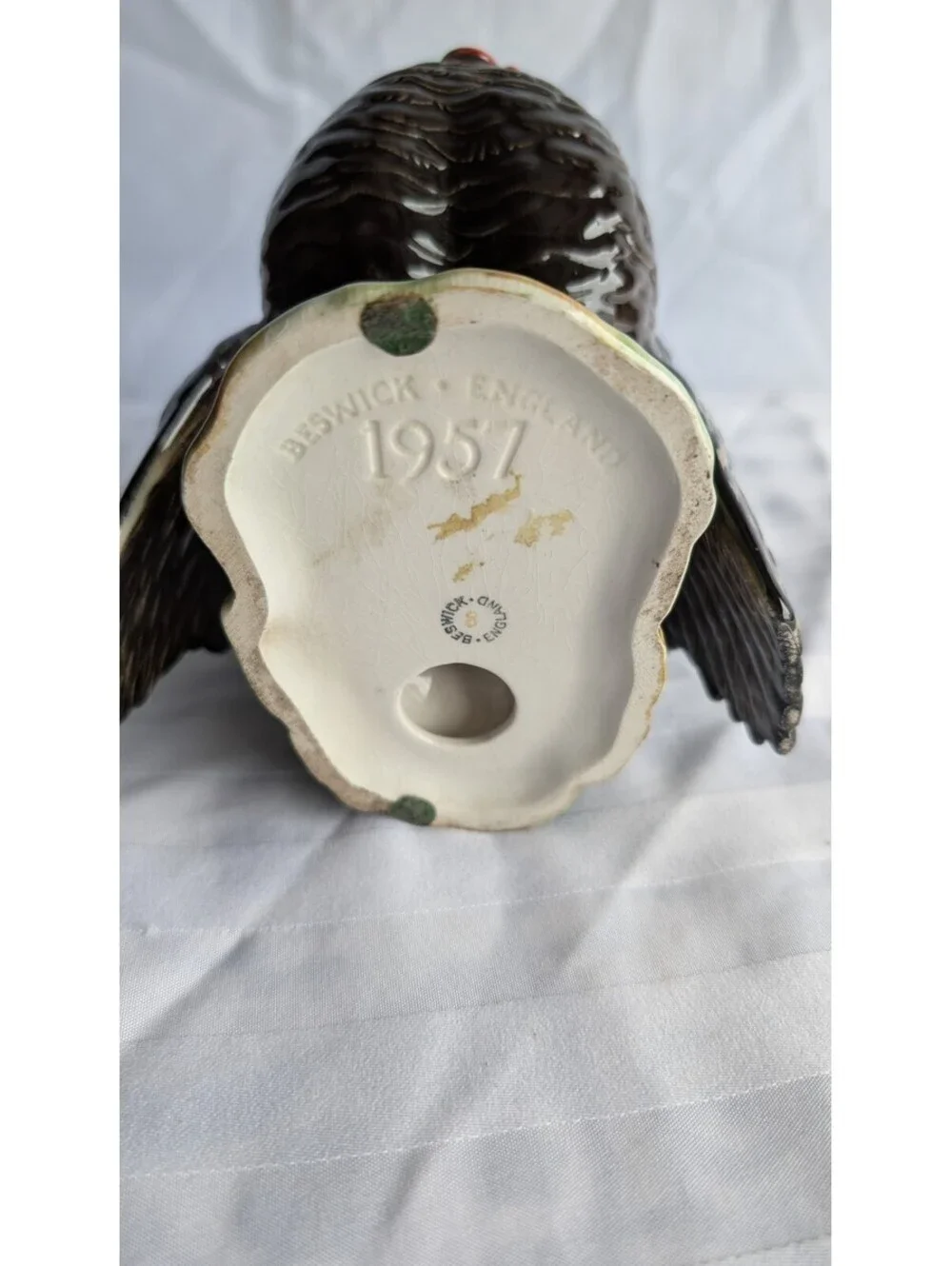 Beswick Turkey Model No. 1957 England Vintage Porcelain Figurine Decor